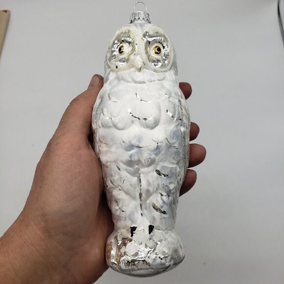 Lot 2 VTG Blown Glass Mercury Owl Christmas Ornaments- Germany & Czech Republic - Picture 9 of 16